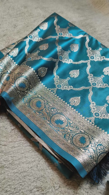 Suneri Resham Turquoise