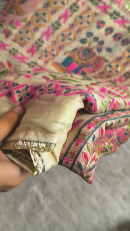 Warli Weaves - Almond White